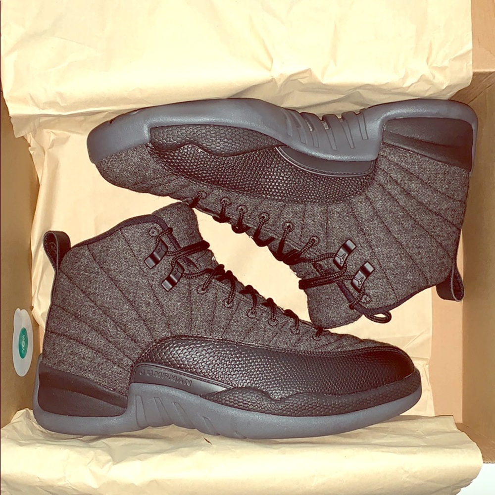Nike Jordan 12 Wool Size 8M - Picture 1 of 8